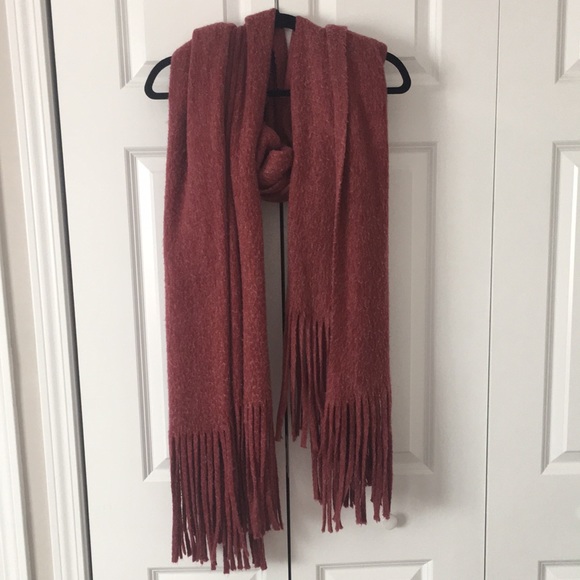 Anthropologie Fringed Oversized Wrap Scarf - Picture 2 of 7